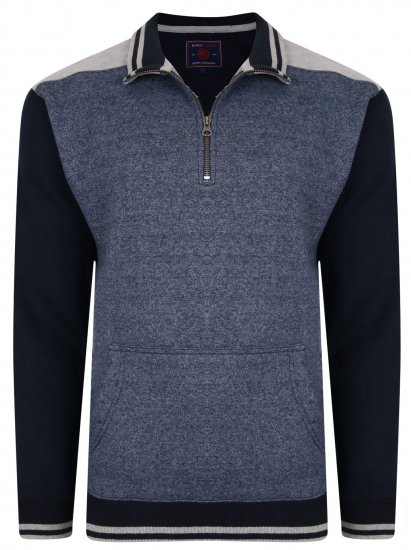Kam Jeans 7032 Casual Sweater Navy - Sudaderas - Sudaderas 2XL-12XL