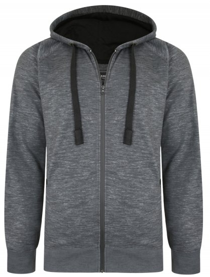 Kam Jeans 7041 Jersey Marl Hoody with Zip Pockets Charcoal - Sudaderas - Sudaderas 2XL-12XL