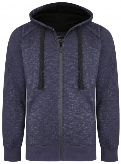 Kam Jeans 7041 Jersey Marl Hoody with Zip Pockets Indigo - Sudaderas - Sudaderas 2XL-12XL