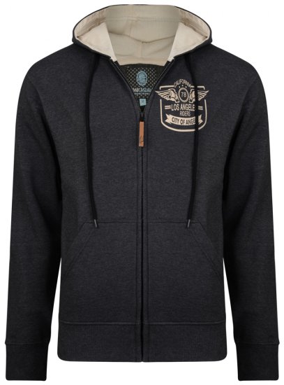 Kam Jeans 706 L.A. Riders Hoodie Charcoal - Sudaderas - Sudaderas 2XL-12XL