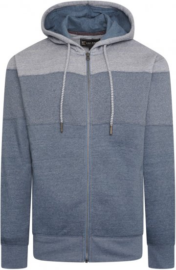 Kam Jeans 7071 Marl Stripe Hoody Denim - Sudaderas - Sudaderas 2XL-12XL