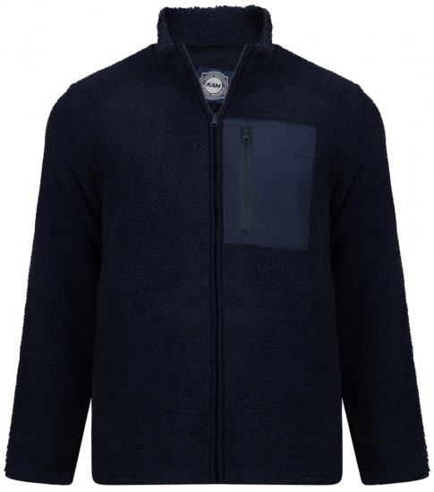 Kam Jeans 712 Teddy Fleece Navy - Sudaderas - Sudaderas 2XL-12XL