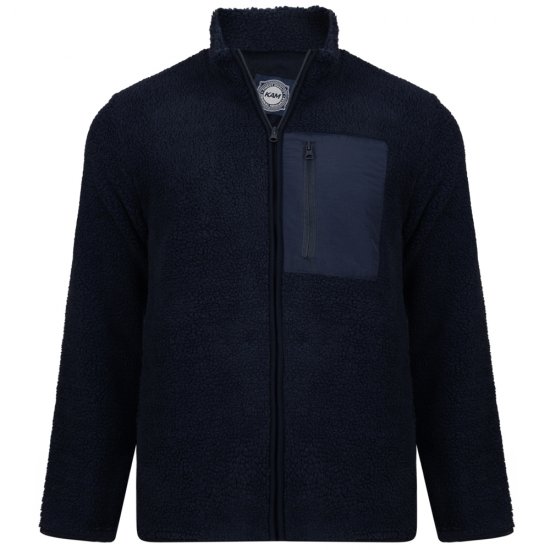 Kam Jeans 712 Teddy Fleece Navy - Sudaderas - Sudaderas 2XL-12XL