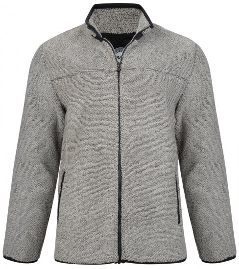 Kam Jeans 713 Fleece Jacket Charcoal - Sudaderas - Sudaderas 2XL-12XL