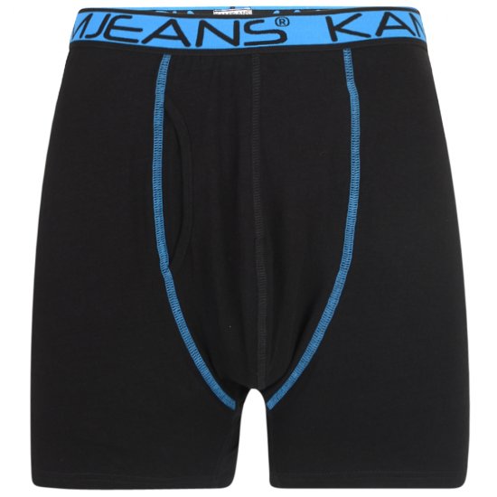 Kam Jeans Boxershorts Black and Navy 2-Pack - Ropa interior - Ropa interior 2XL-8XL