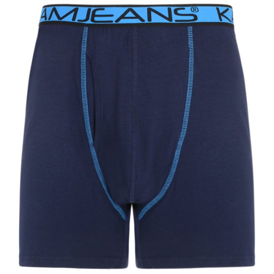 Kam Jeans Boxershorts Black and Navy 2-Pack - Ropa interior - Ropa interior 2XL-8XL