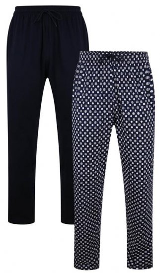 Kam Jeans 877 Lounge Pants Navy Twin Pack - Ropa interior - Ropa interior 2XL-8XL
