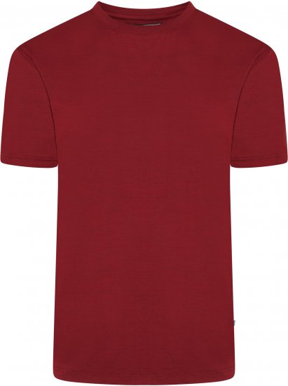 Kam Jeans AP001 XT Active Performance Marl Tee Burgundy - Camisetas - Camisetas - 2XL-14XL