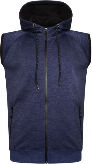 Kam Jeans AP007 Active Performance Sleeveless Hoody Indigo - Sudaderas - Sudaderas 2XL-12XL