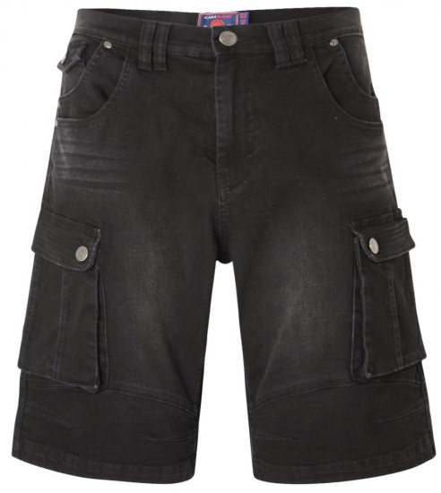 Kam Jeans Ivan Cargo Shorts Black - Pantalones cortos - Pantalones cortos W40-W60