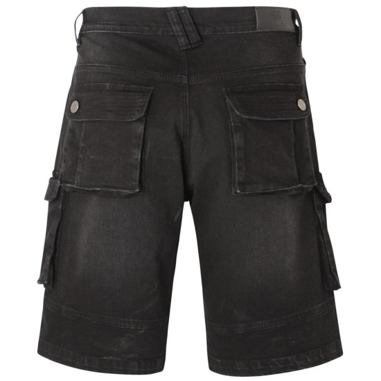 Kam Jeans Ivan Cargo Shorts Black - Pantalones cortos - Pantalones cortos W40-W60