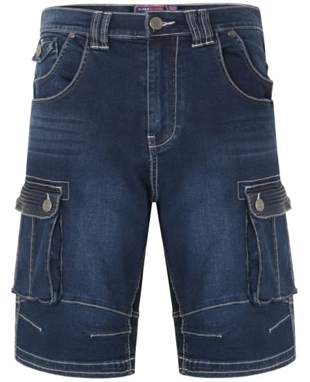 Kam Jeans Ivan Cargo Shorts Dark Used - Pantalones cortos - Pantalones cortos W40-W60