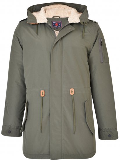 Kam Jeans KV112 Parka Army Green - Chaquetas - Chaquetas Tallas Grandes 2XL-8XL