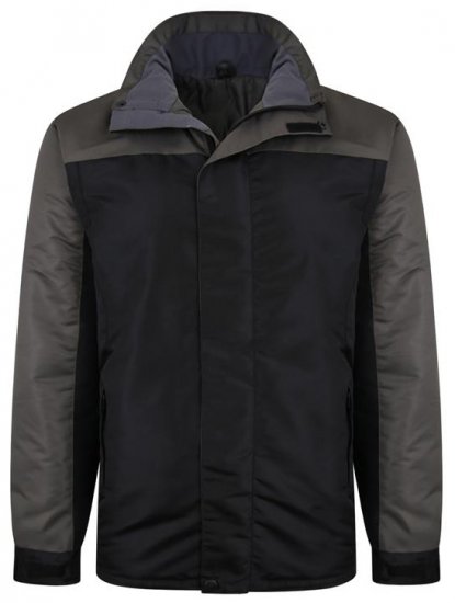 Kam Jeans KV113 Padded Waterproof Coat Black - Chaquetas - Chaquetas Tallas Grandes 2XL-8XL