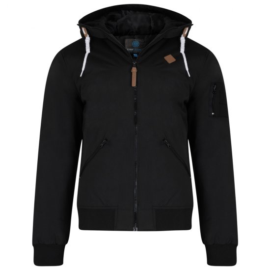 Kam Jeans KV76 Bomber Jacket Black - Chaquetas - Chaquetas Tallas Grandes 2XL-8XL