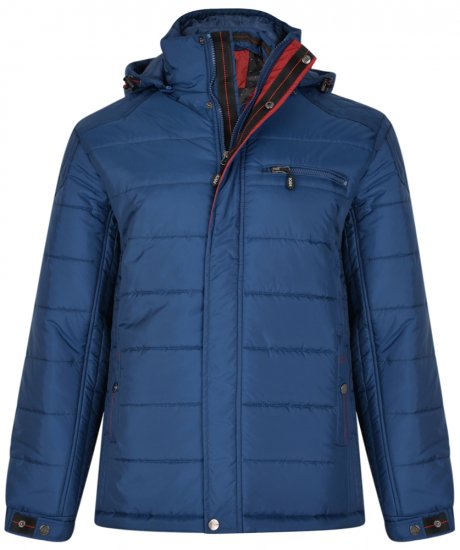 Kam Jeans KV98 Padded Jacket Blue - Chaquetas - Chaquetas Tallas Grandes 2XL-8XL