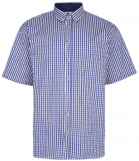 Kam Jeans 640 Premium Short Sleeve Shirt Navy - Camisas - Camisas 2XL-10XL