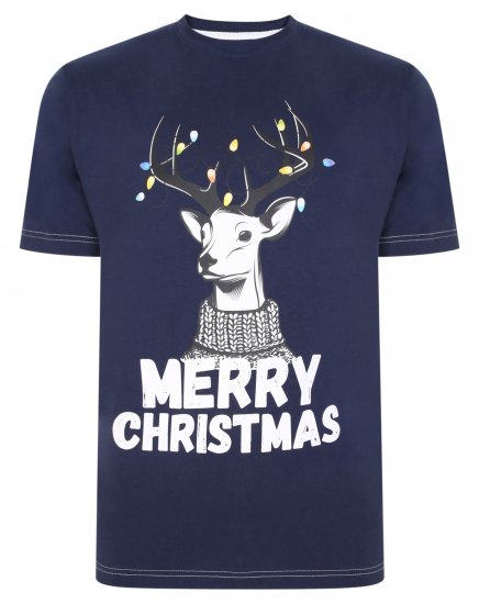 Kam Jeans X015 T-Shirt Navy - Camisetas - Camisetas - 2XL-14XL