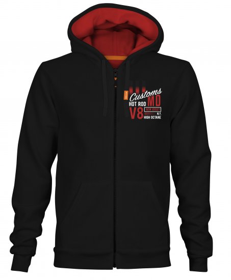 Motley Denim Kendal Hoodie Black - Sudaderas - Sudaderas 2XL-12XL
