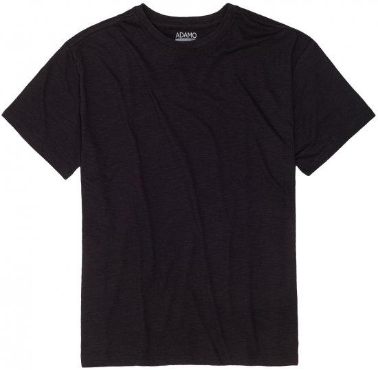 Adamo Kevin Regular fit T-shirt Slub Black - Camisetas - Camisetas - 2XL-14XL