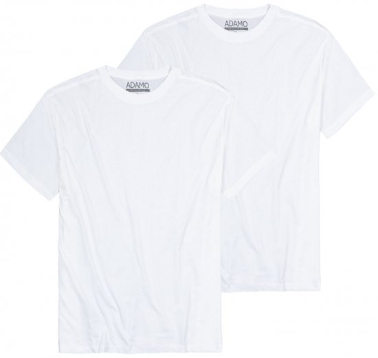 Adamo Kilian Regular fit 2-pack T-shirt White - Camisetas - Camisetas - 2XL-14XL