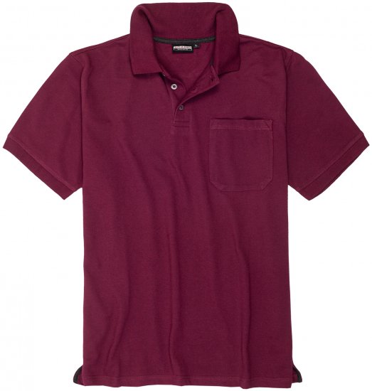 Adamo Klaas Regular fit Polo Shirt with Pocket Blackberry - Polos - Polos 2XL-8XL