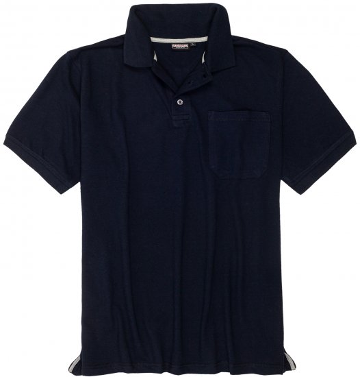 Adamo Klaas Regular fit Polo Shirt with Pocket Navy - Polos - Polos 2XL-8XL