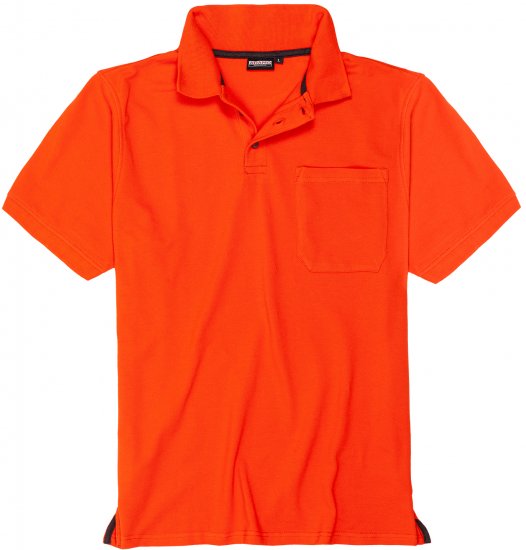 Adamo Klaas Regular fit Polo Shirt with Pocket Orange - Polos - Polos 2XL-8XL
