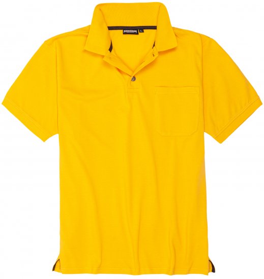 Adamo Klaas Regular fit Polo Shirt with Pocket Yellow - Polos - Polos 2XL-8XL