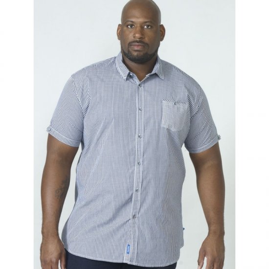 D555 Hank Gingham Short Sleeve Shirt - Camisas - Camisas 2XL-10XL