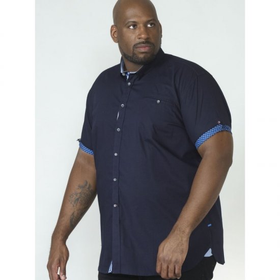 D555 Tim Short Sleeve Shirt Navy - Camisas - Camisas 2XL-10XL