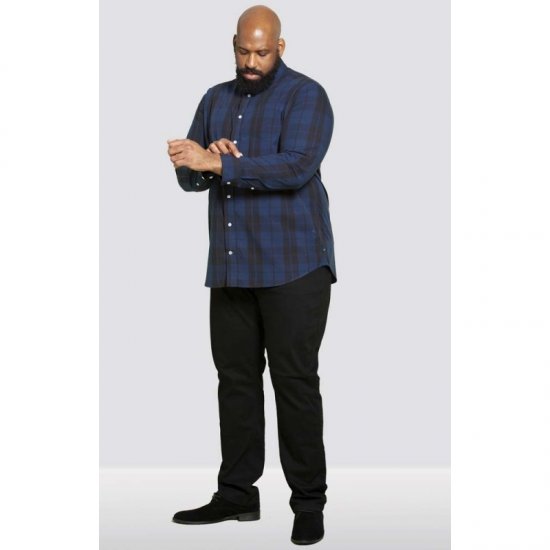 D555 Davenport Long Sleeve Shirt Navy - Camisas - Camisas 2XL-10XL