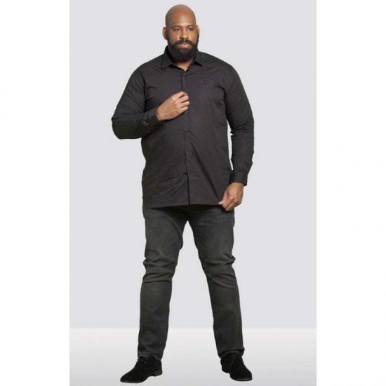 D555 Michael Couture Stretch Shirt Black - Camisas - Camisas 2XL-10XL