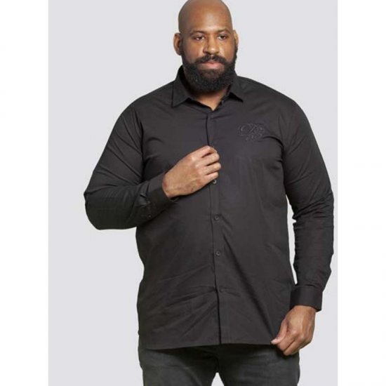 D555 Michael Couture Stretch Shirt Black - Camisas - Camisas 2XL-10XL