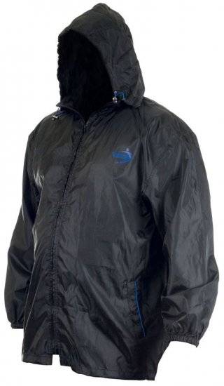 D555 Zac "Packaway" Rain Jacket Black - Ropa deportiva - Ropa Deportiva 2XL-10XL