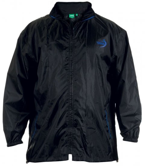 D555 Zac "Packaway" Rain Jacket Black - Ropa deportiva - Ropa Deportiva 2XL-10XL