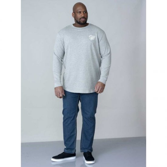 D555 Plato Long Sleeve T-shirt Grey - Camisetas - Camisetas - 2XL-14XL