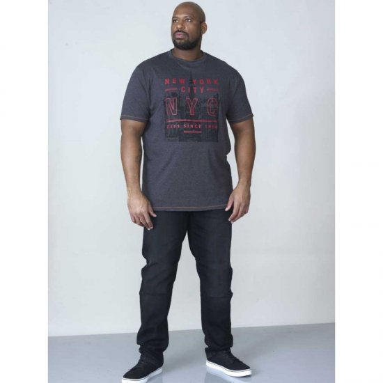 D555 Alex T-shirt Charcoal - Camisetas - Camisetas - 2XL-14XL