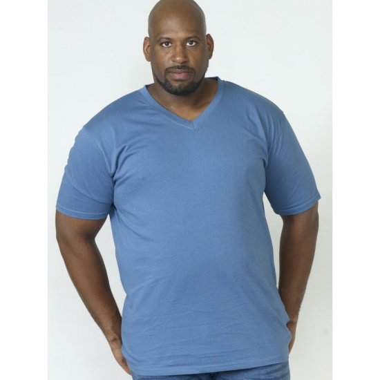 D555 Signature V-neck T-shirt Teal - Camisetas - Camisetas - 2XL-14XL
