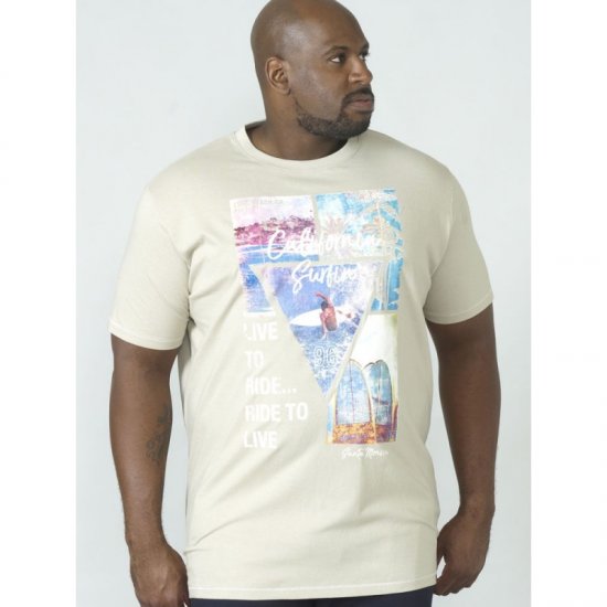 D555 Gordon T-shirt Pale Khaki - Camisetas - Camisetas - 2XL-14XL