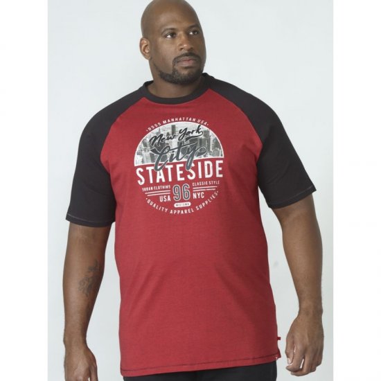 D555 Jarvis T-shirt Red - Camisetas - Camisetas - 2XL-14XL