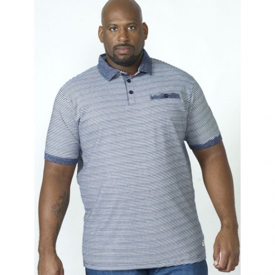D555 Tyrone Polo Blue - Polos - Polos 2XL-8XL
