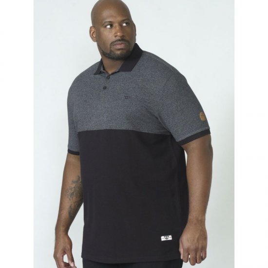 D555 Stefhen Polo Black - Polos - Polos 2XL-8XL