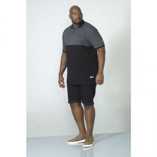 D555 Stefhen Polo Black - Polos - Polos 2XL-8XL