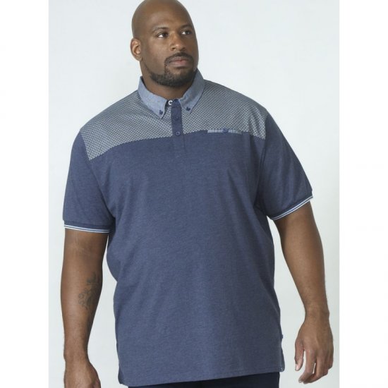 D555 Brent Polo Denim Blue - Polos - Polos 2XL-8XL