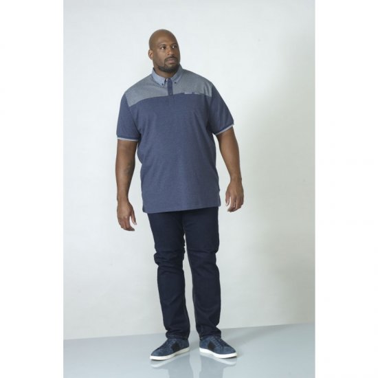 D555 Brent Polo Denim Blue - Polos - Polos 2XL-8XL
