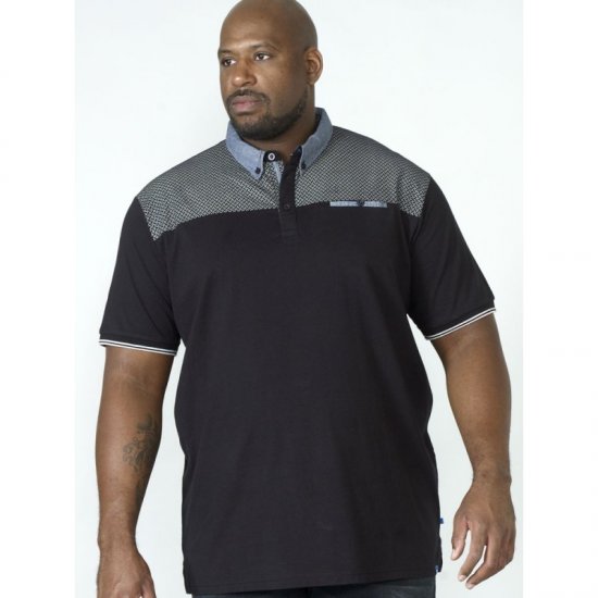 D555 Brent Polo Black - Polos - Polos 2XL-8XL