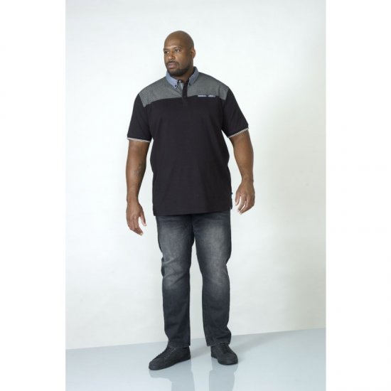 D555 Brent Polo Black - Polos - Polos 2XL-8XL