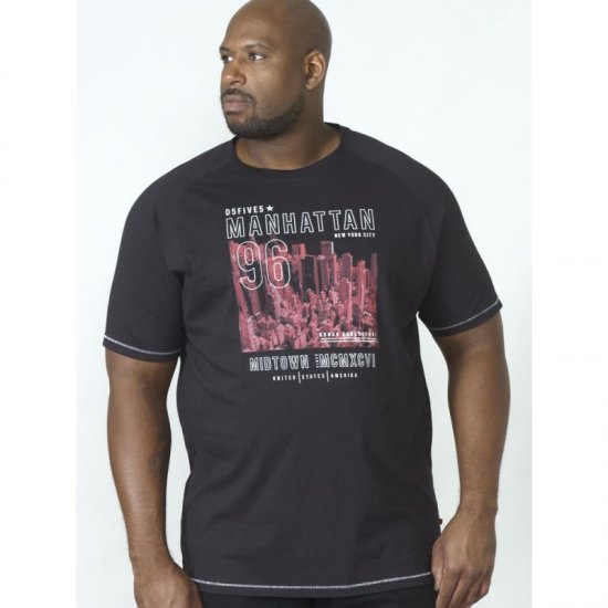 D555 Perry T-shirt Black - Camisetas - Camisetas - 2XL-14XL