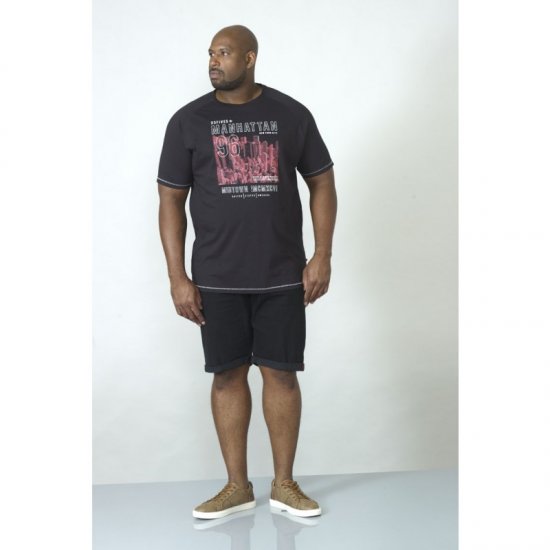 D555 Perry T-shirt Black - Camisetas - Camisetas - 2XL-14XL